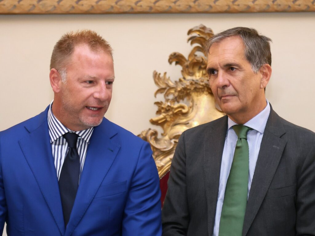 Presentazione del Catania al Comune Grella e Trantino