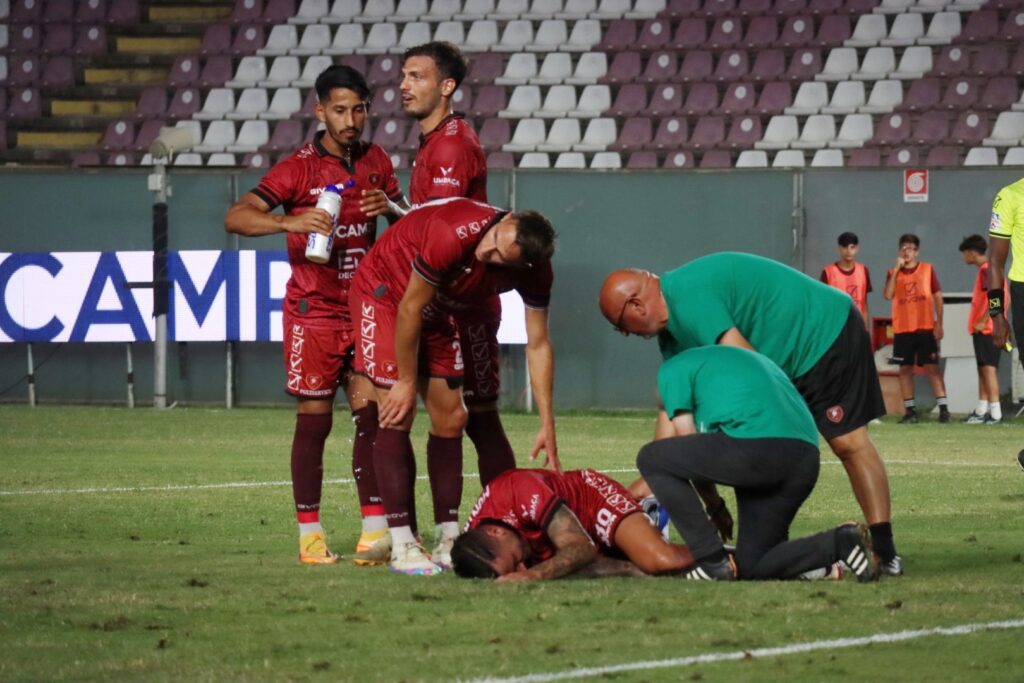 Reggina Gelbison Montalto infortunio