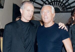 Santo Versace e Giorgio Armani