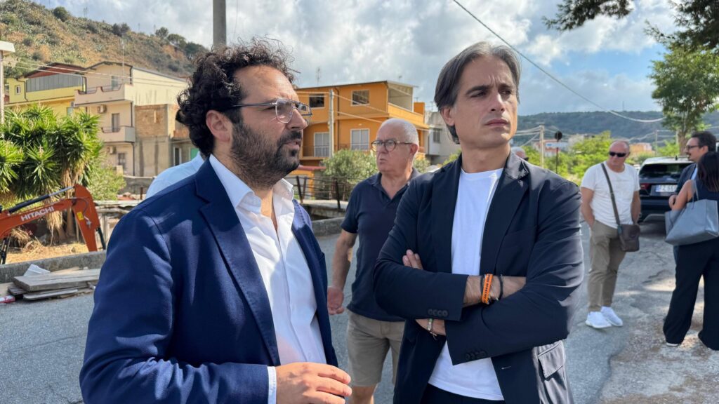 Sopralluogo Falcomatà manutenzione strade zona nord reggio calabria