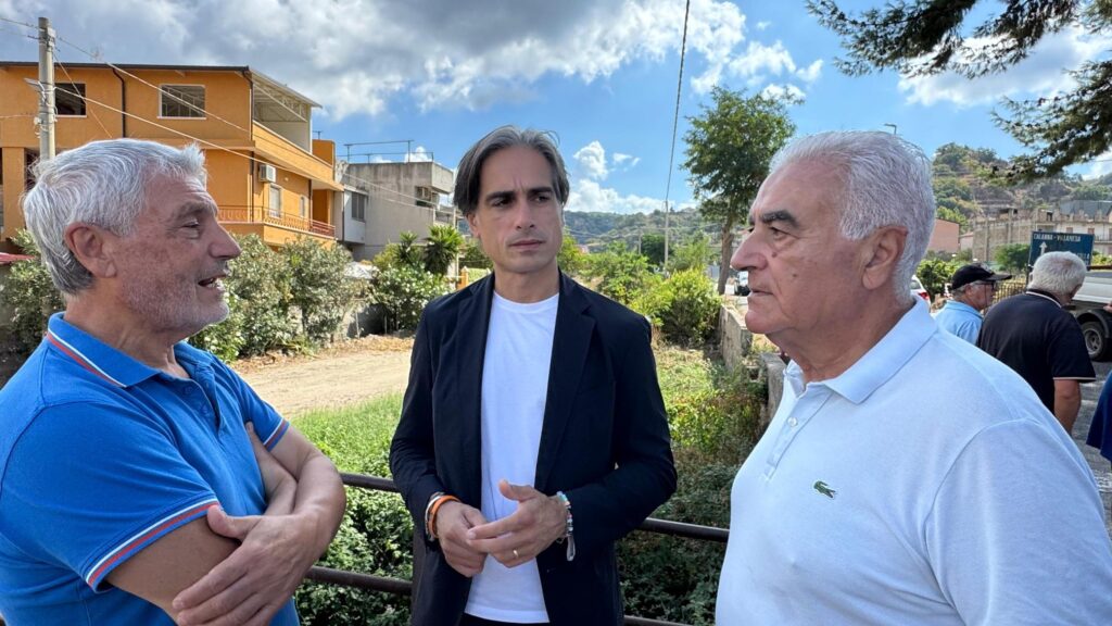 Sopralluogo Falcomatà manutenzione strade zona nord reggio calabria