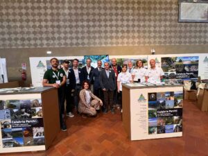Staff del Parco Nazionale d'Aspromonte nello stand di Calabria Parchi