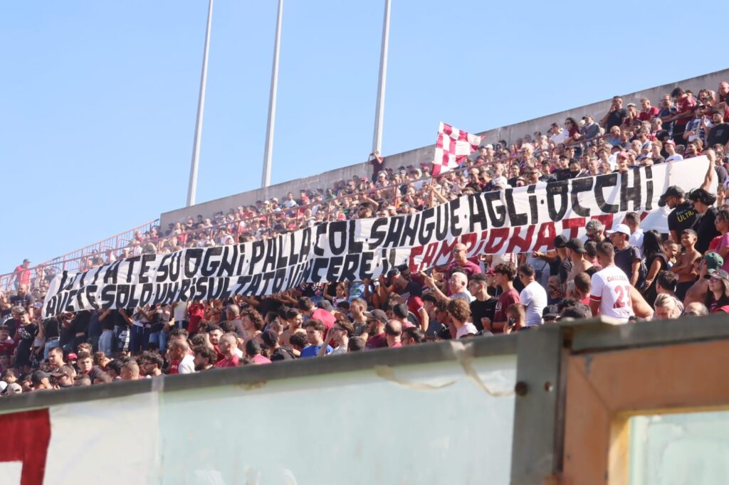 Striscione ultrà tifosi granillo Reggina-Nissa