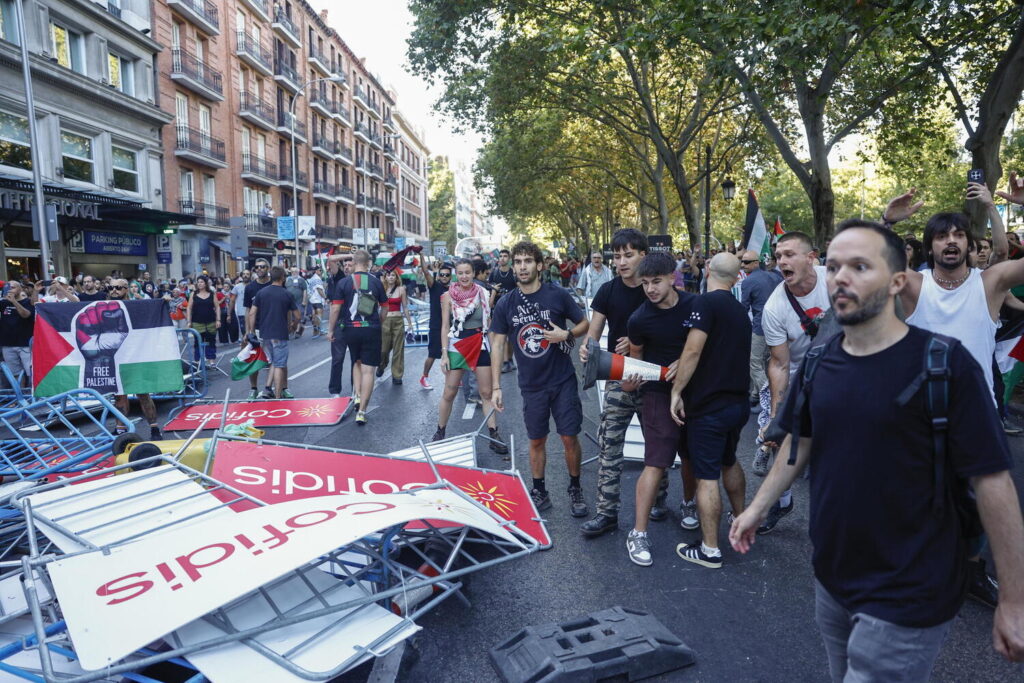 Protesta proPal Vuelta