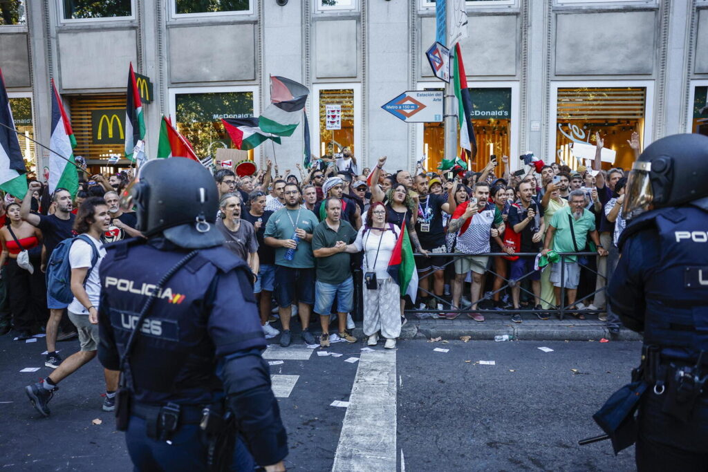 Protesta proPal Vuelta