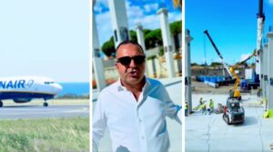 aereo ryanair cannizzaro e lavori aerostazione