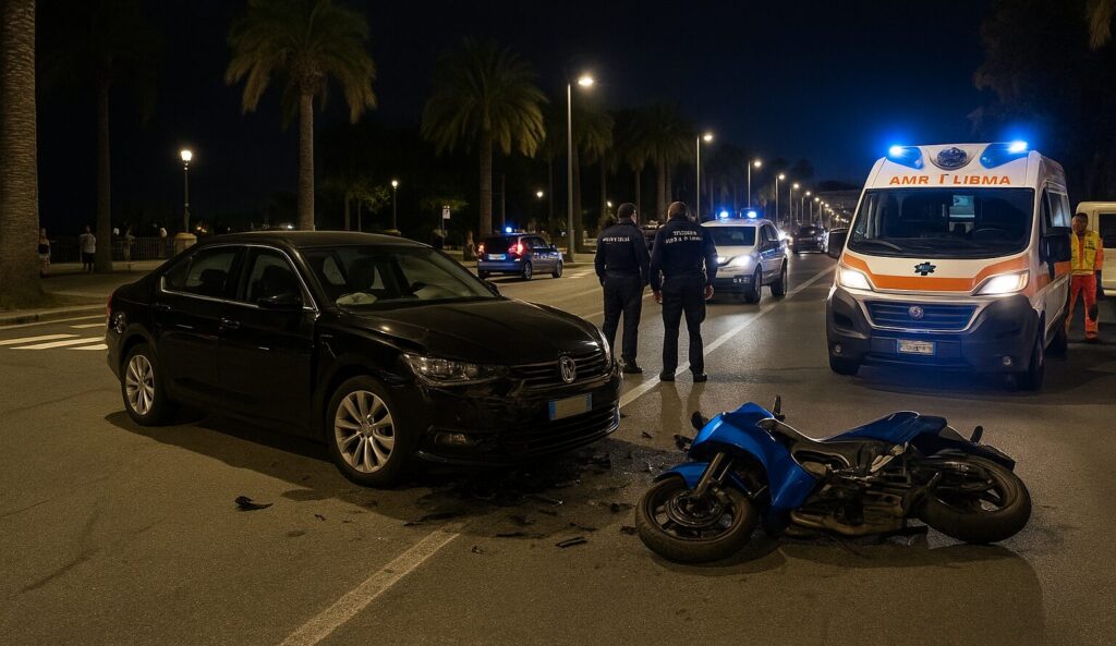 ambulanza incidente auto moto