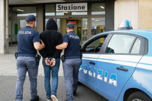 arresto polizia alla stazione