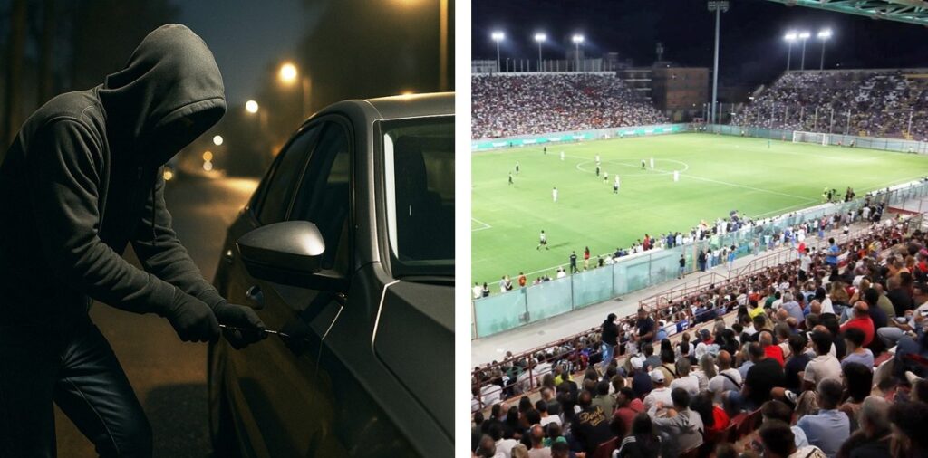 auto rubata durante serie a operazione nostalgia al granillo