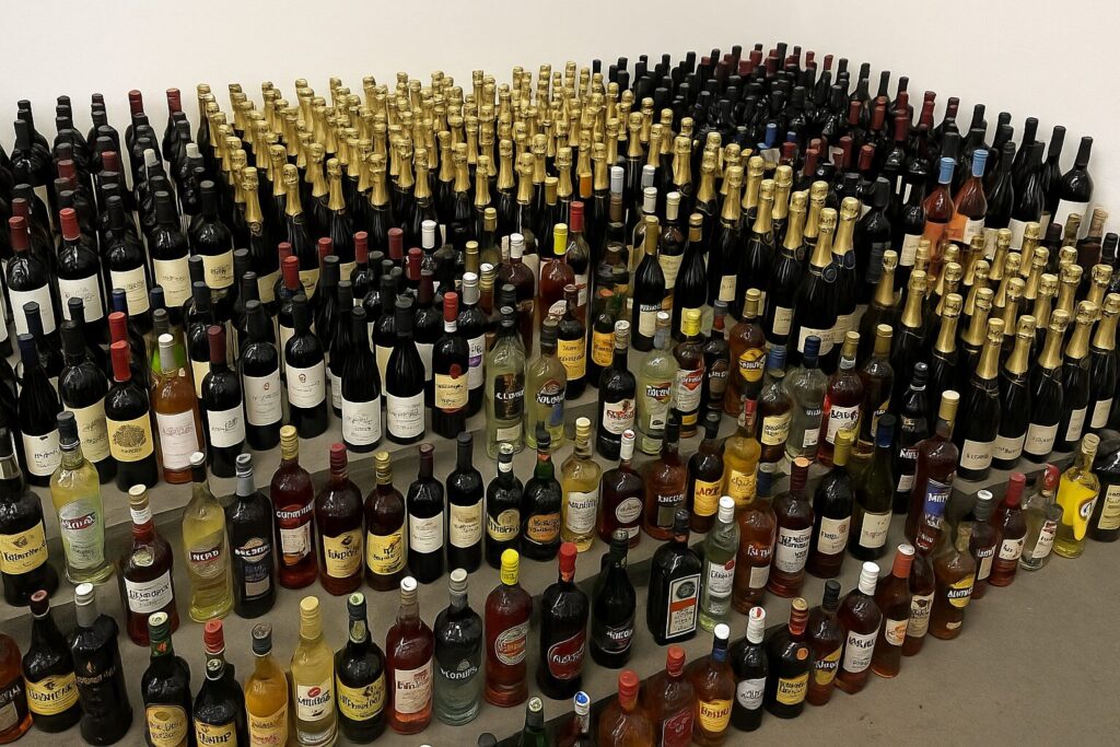 bottiglie di alcolici