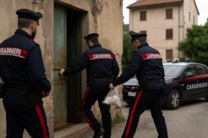 carabinieri entrano in casa
