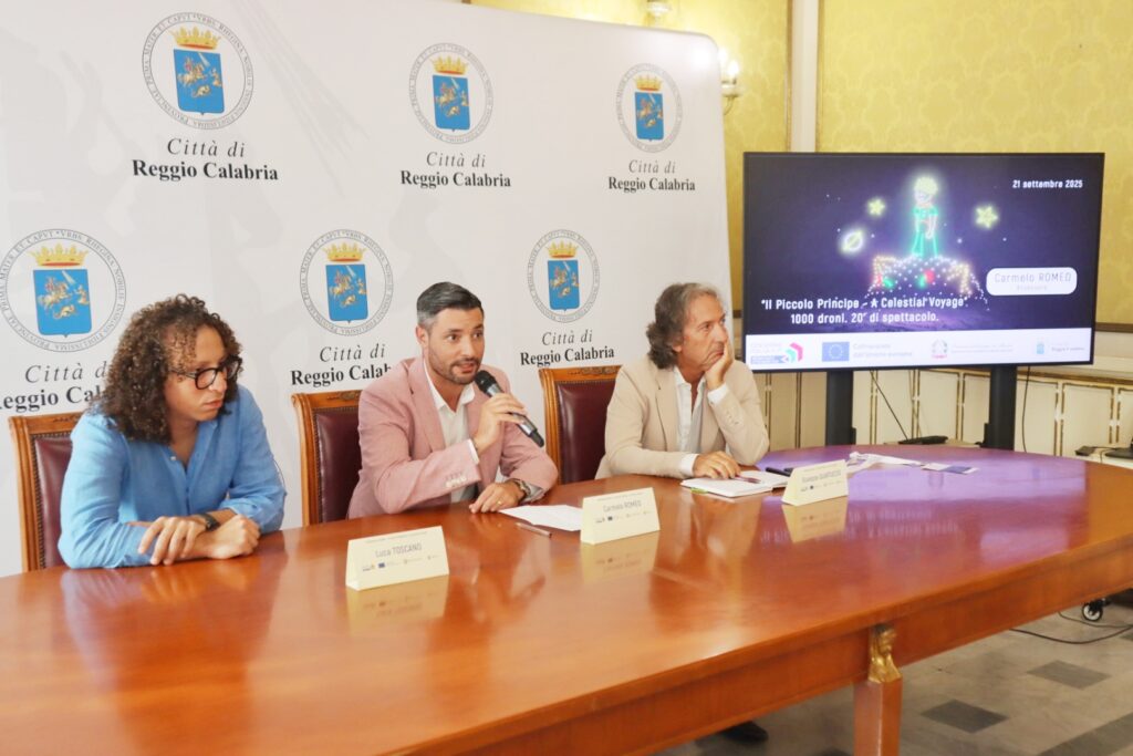 conferenza presentazione spettacolo droni il piccolo principe reggio calabria