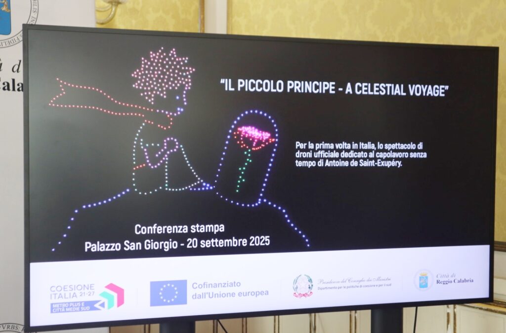 conferenza presentazione spettacolo droni il piccolo principe reggio calabria