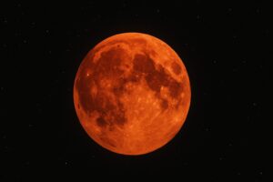 eclissi di luna rossa