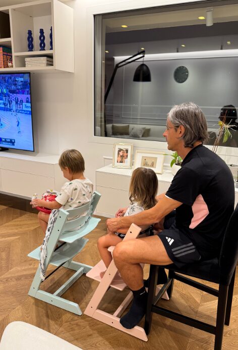 famiglia inzaghi con angela robusti e figli