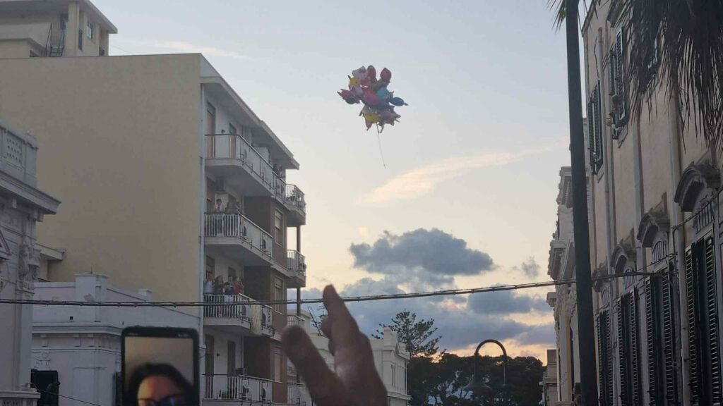 il quadro della madonna si incastra nei cavi