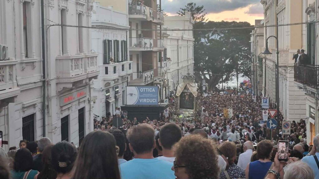 il quadro della madonna si incastra nei cavi