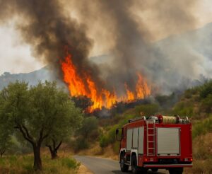 incendio vigili del fuoco