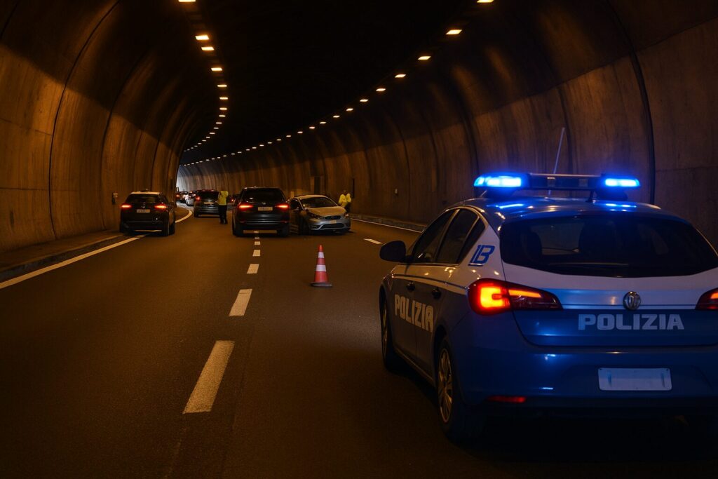 incidente polizia galleria