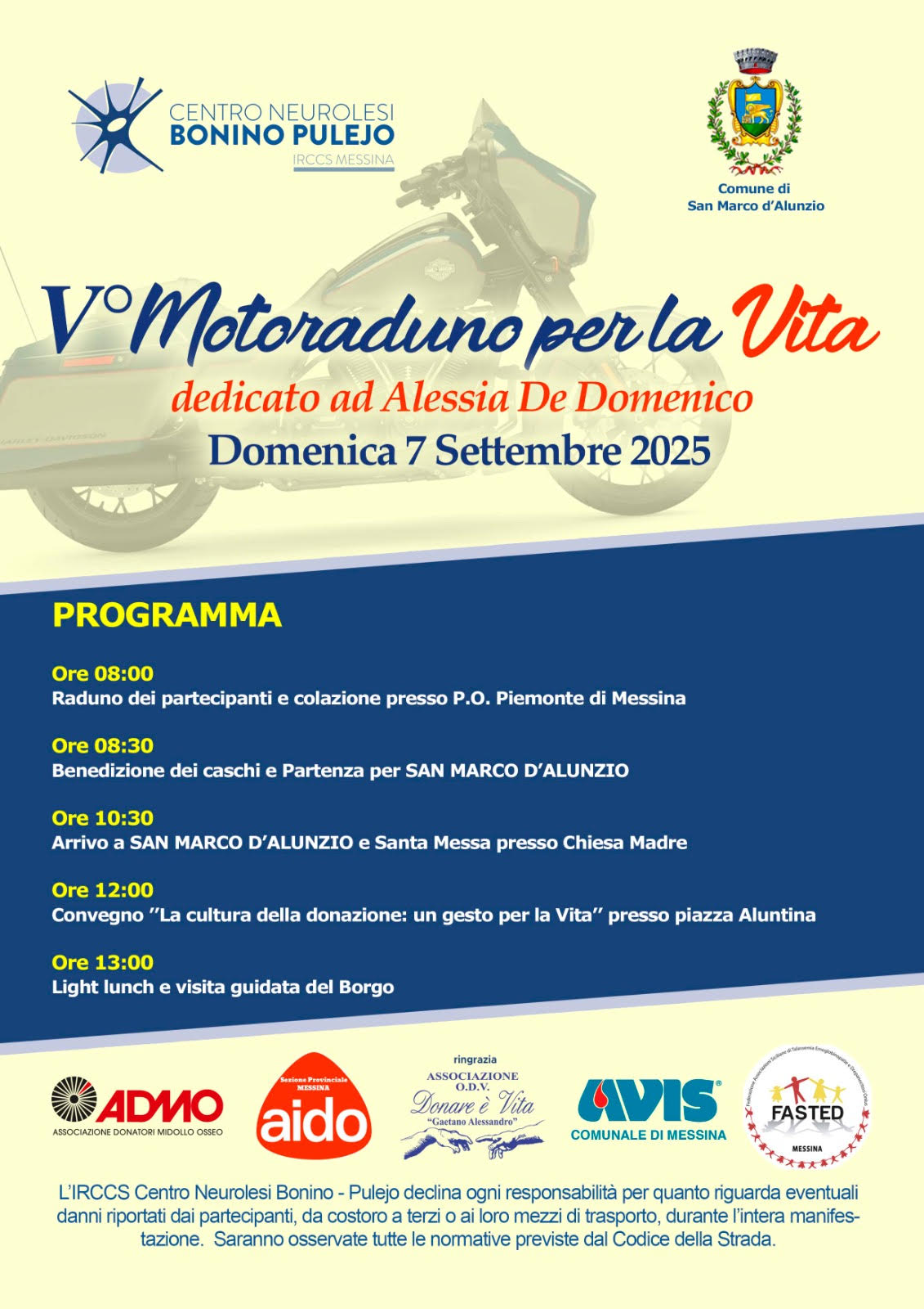 locandina annuncio motoraduno 25