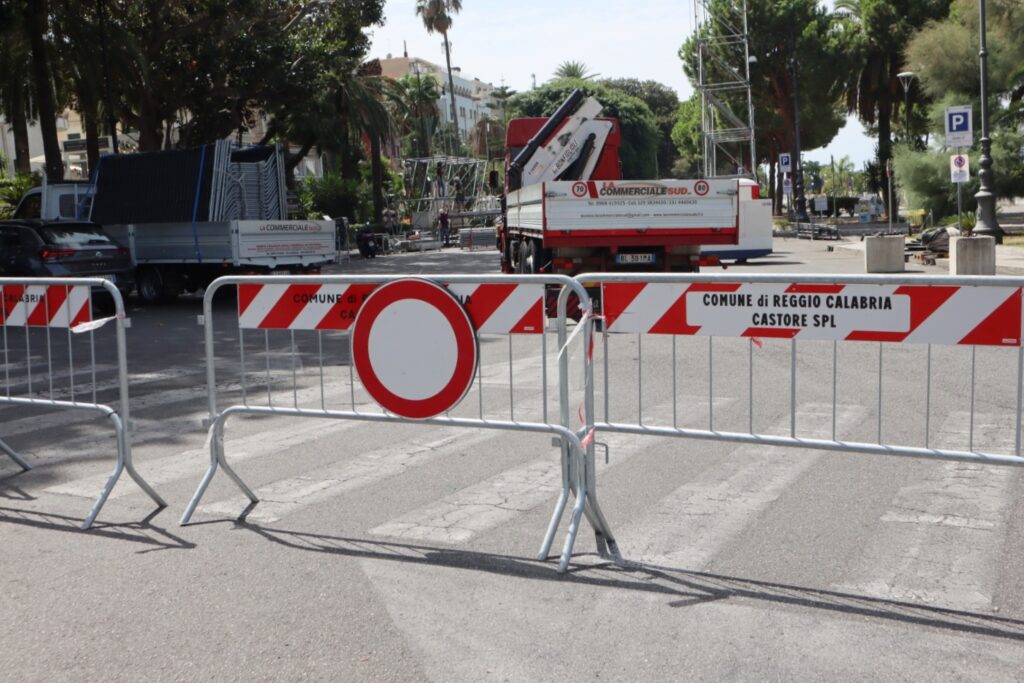 lungomare reggio calabria chiuso festa di madonna