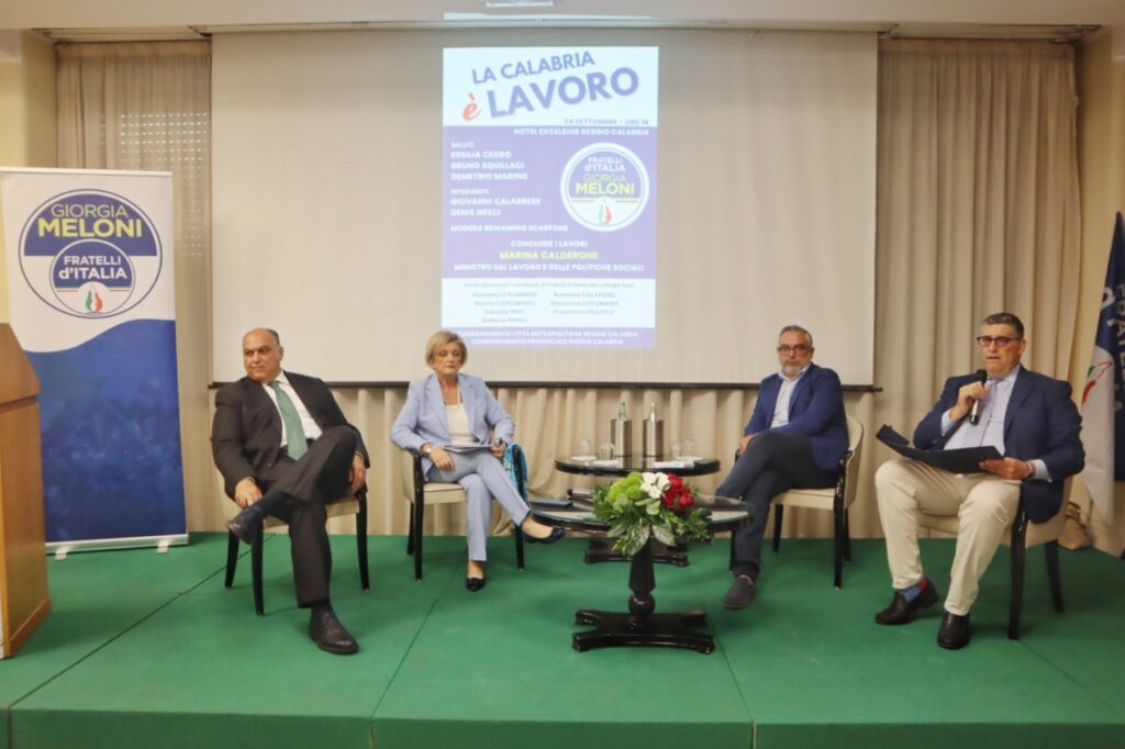 incontro ministro Calderone a reggio calabria
