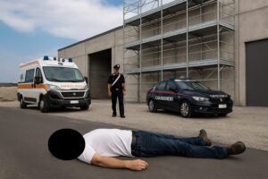 operaio cade da impalcatura e muore