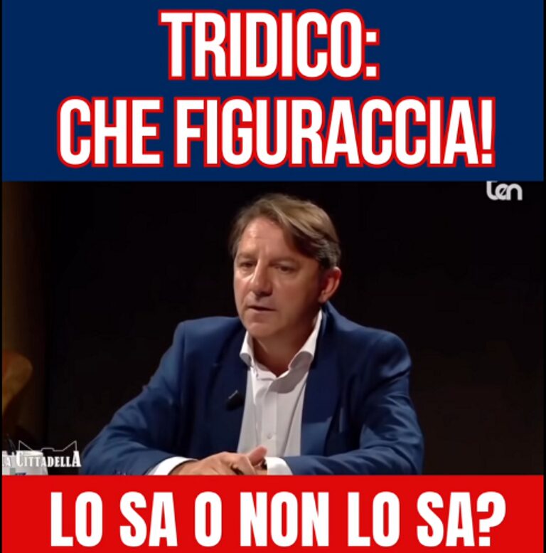tridico che figuraccia