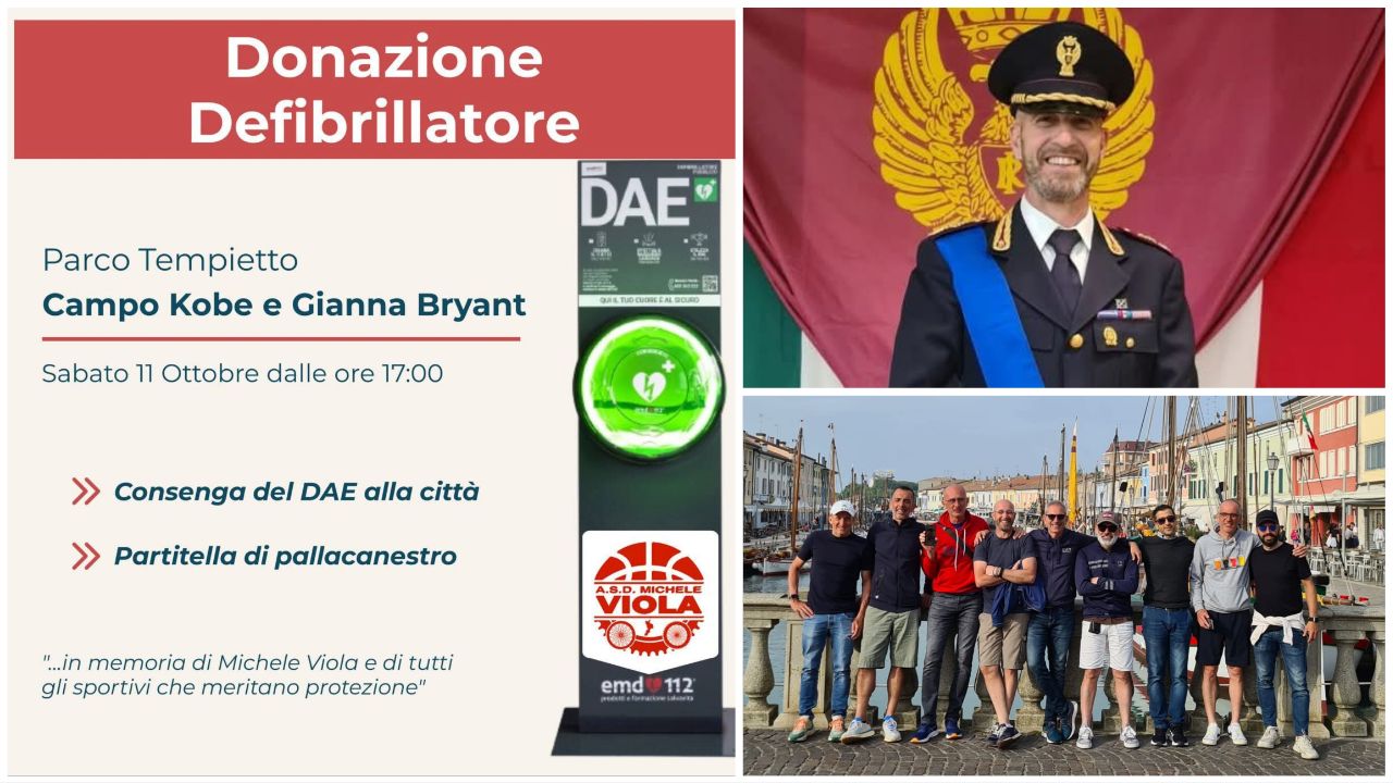 ASD Michele Viola donazione defibrillatore