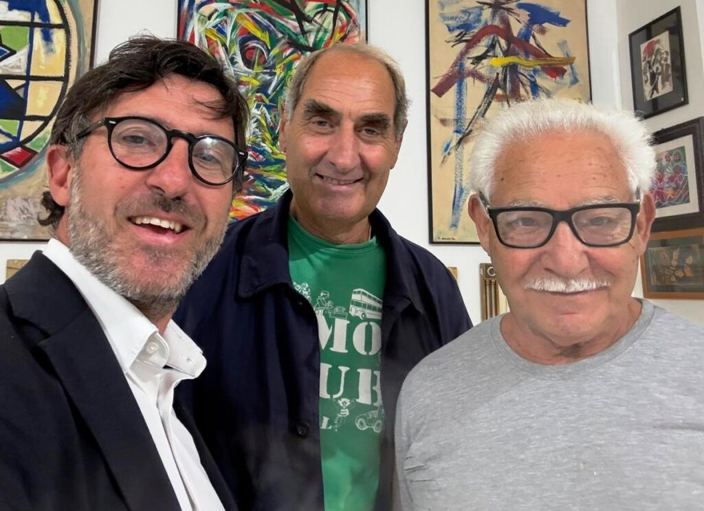 Catanzaro, l'Assessore Pasquale Squillace in visita alla Galleria Arte Spazio di Luigi Verrino