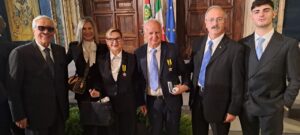 Caterina Calabrò e Antonio Manduca con il Console Lumare ed il Console Morabito