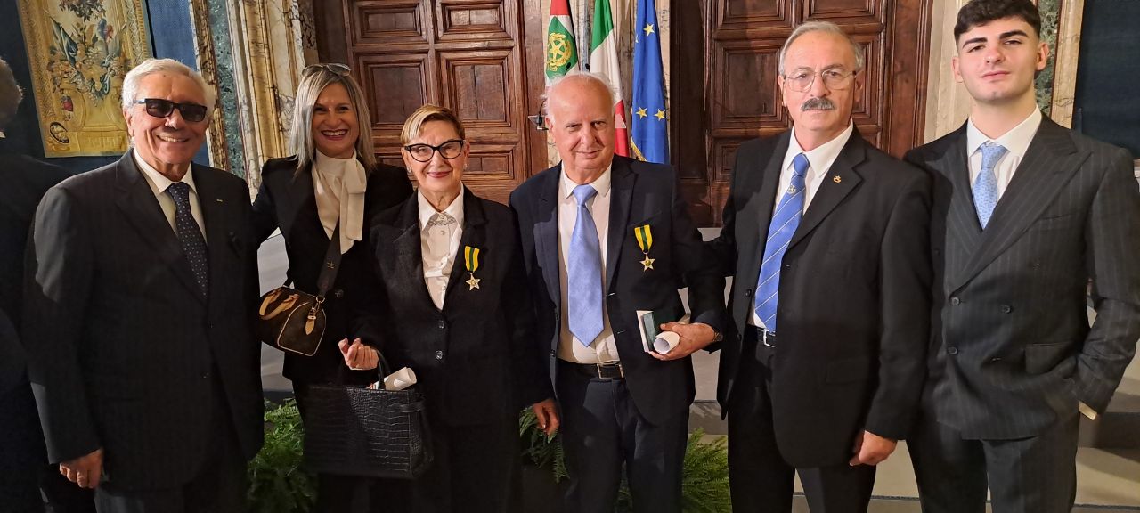 Caterina Calabrò e Antonio Manduca con il Console Lumare ed il Console Morabito
