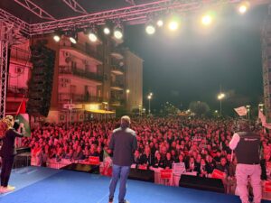 Comizio centrosinistra corigliano