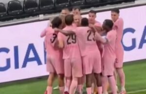 Esultanza Palermo a La Spezia