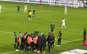 Esultanza gol Catanzaro a Mantova