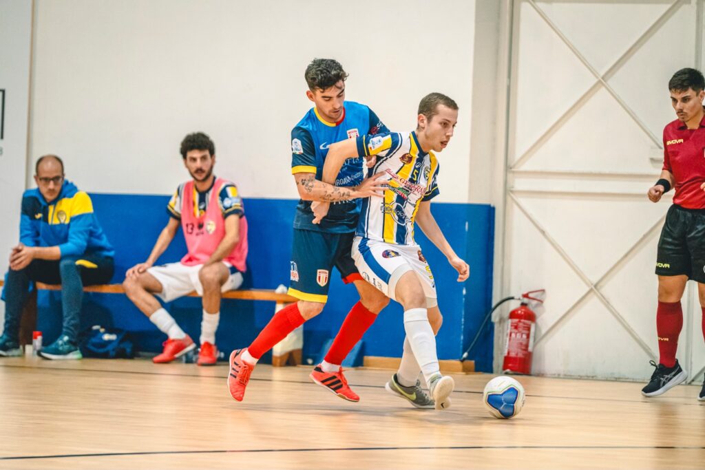 Fase di gioco al PalaLaganà Messina Futsal