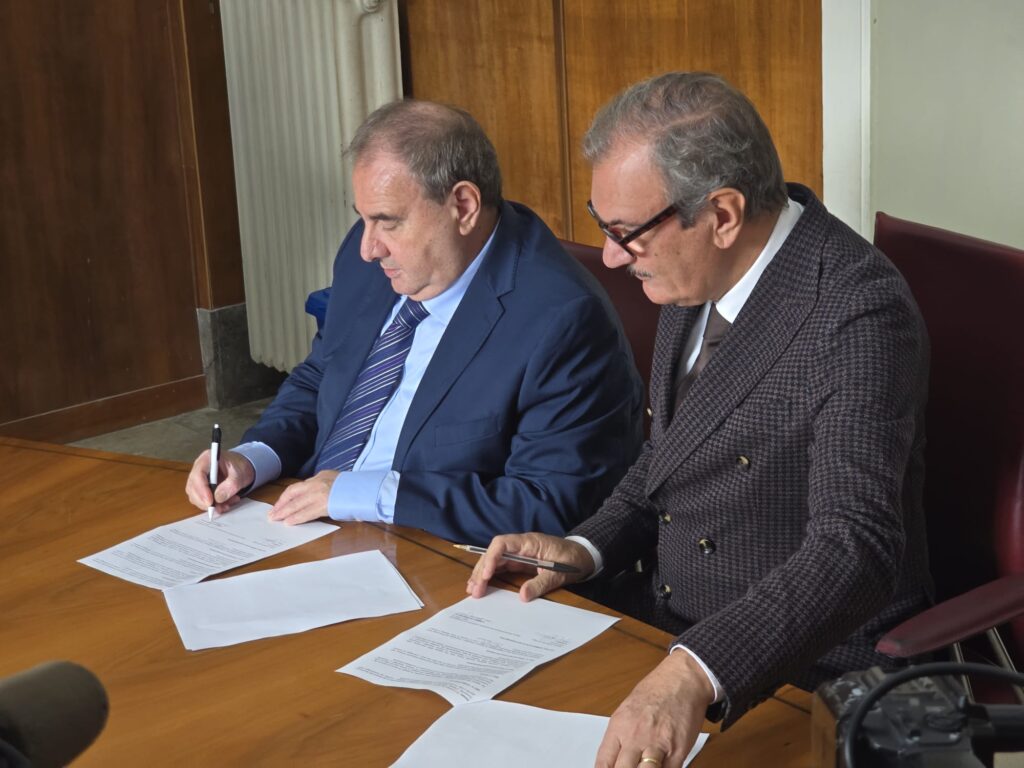 Franco Rubino Enzo Romeo firma protocollo alta formazione Vibo Valentia