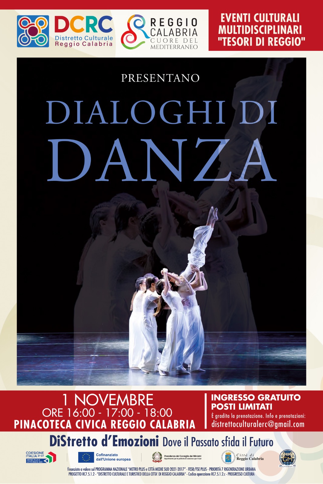 Locandina 1 novembre Distretto D'Emozioni Pinacoteca