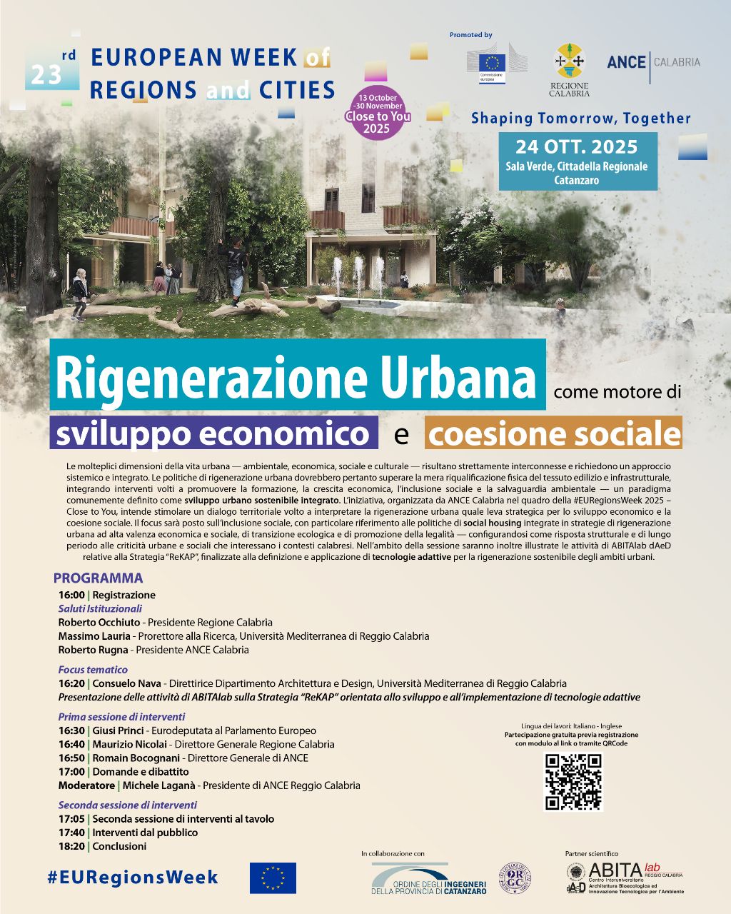 Locandina Ance Calabria rigenerazione urbana