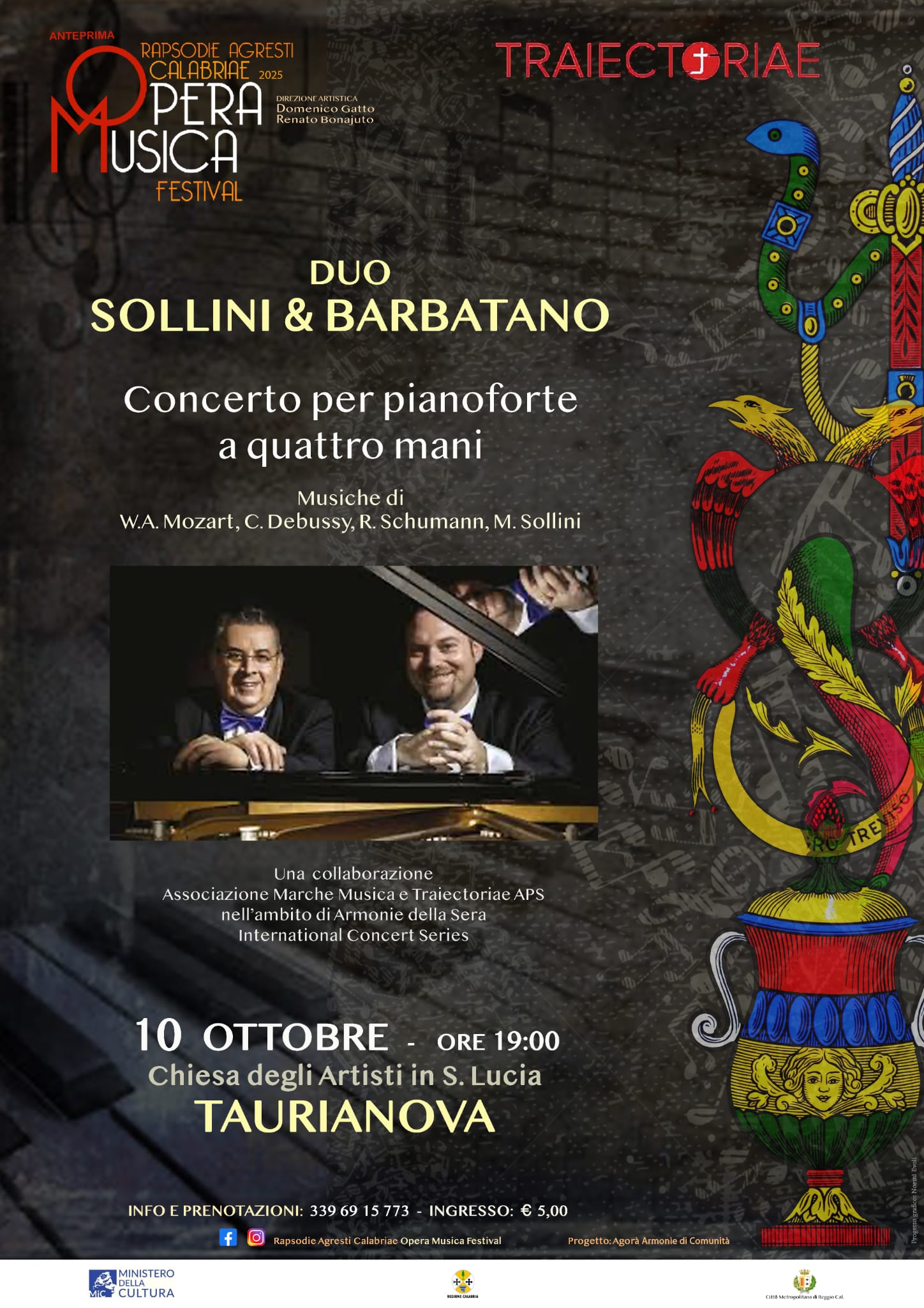 Locandina Rapsodie Agresti Opera Musica Festival
