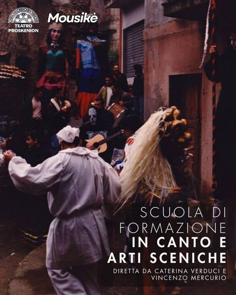 Locandina scuola di teatro canto e arti sceniche