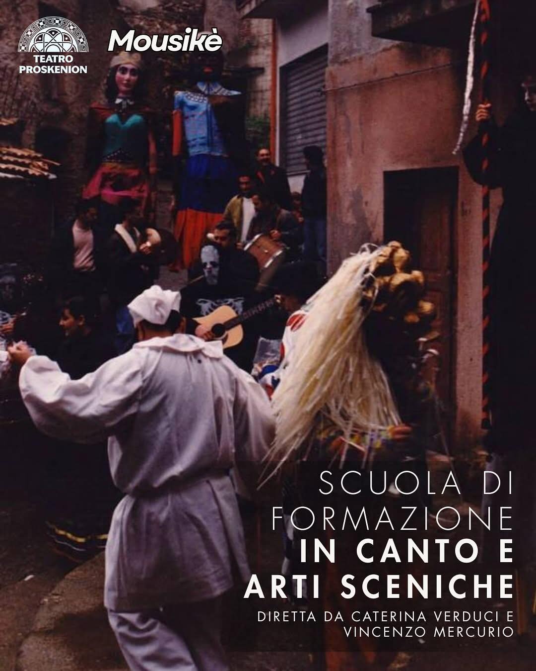 Locandina scuola di teatro canto e arti sceniche
