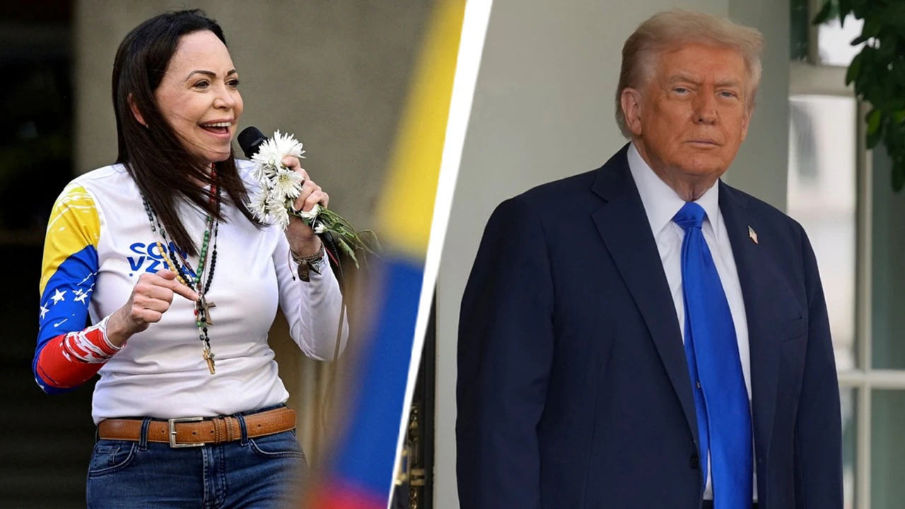 Maria Corina Machado e donald trump