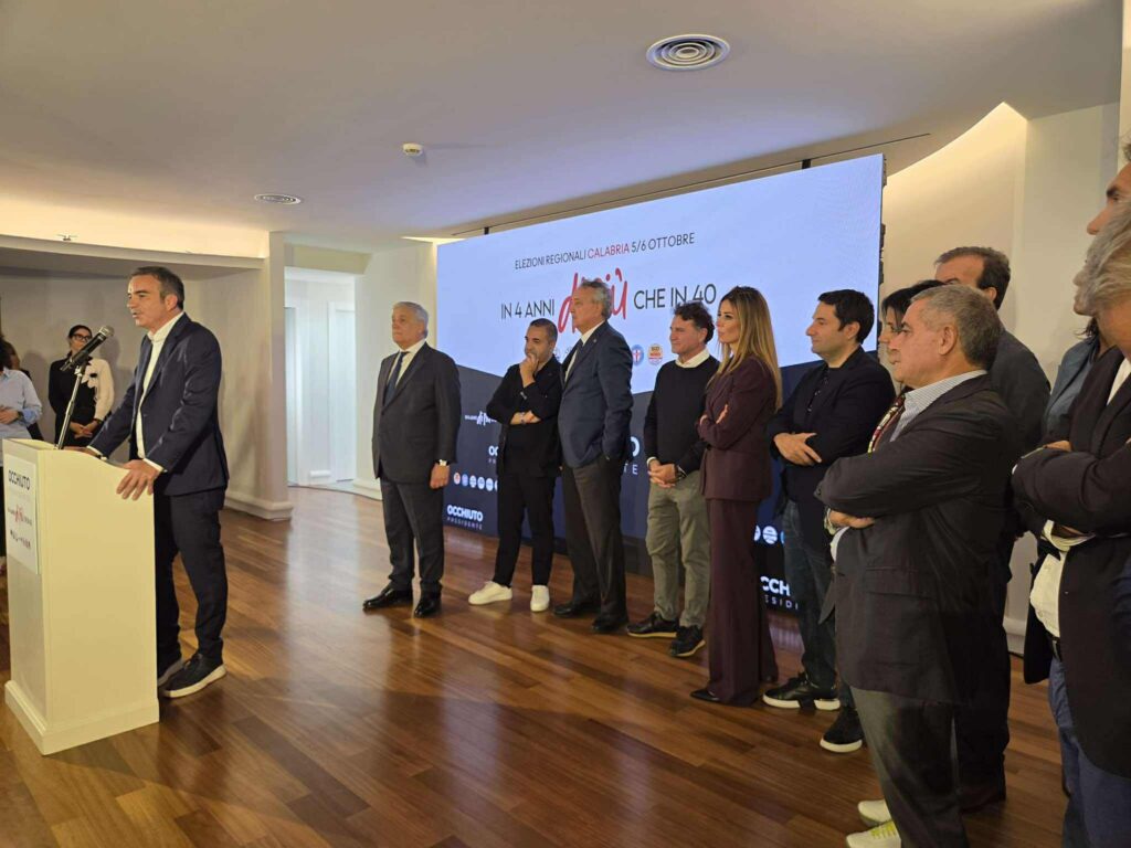 Occhiuto, Cannizzaro, Tajani Elezioni Regionali