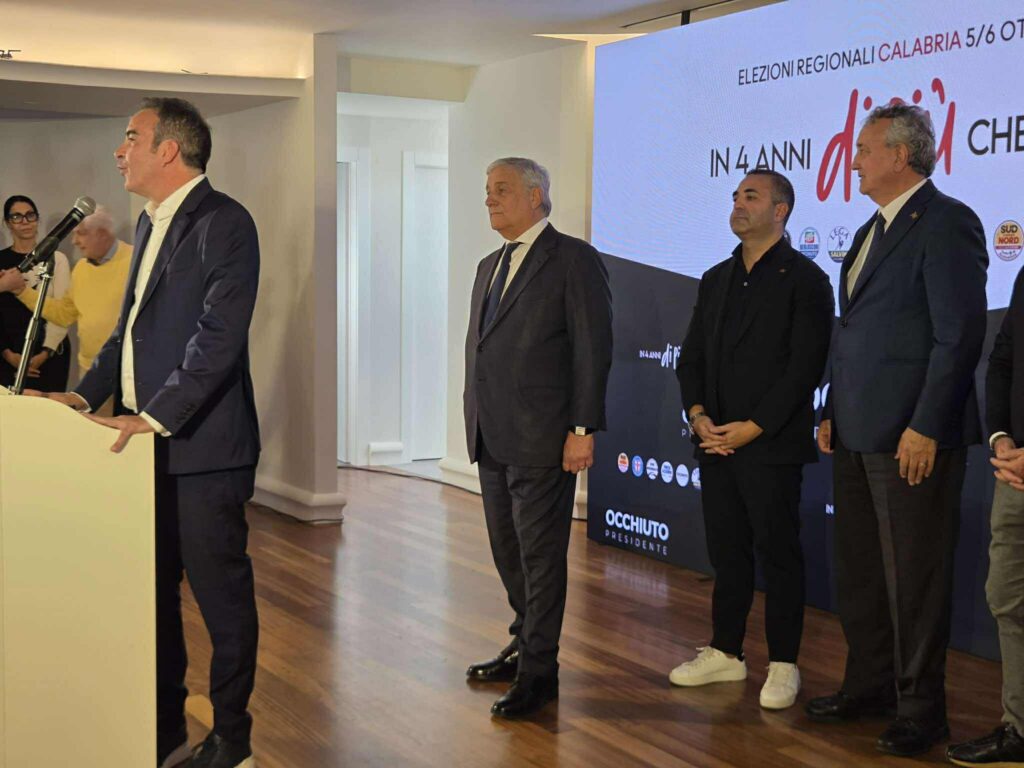 Occhiuto, Cannizzaro, Tajani Elezioni Regionali