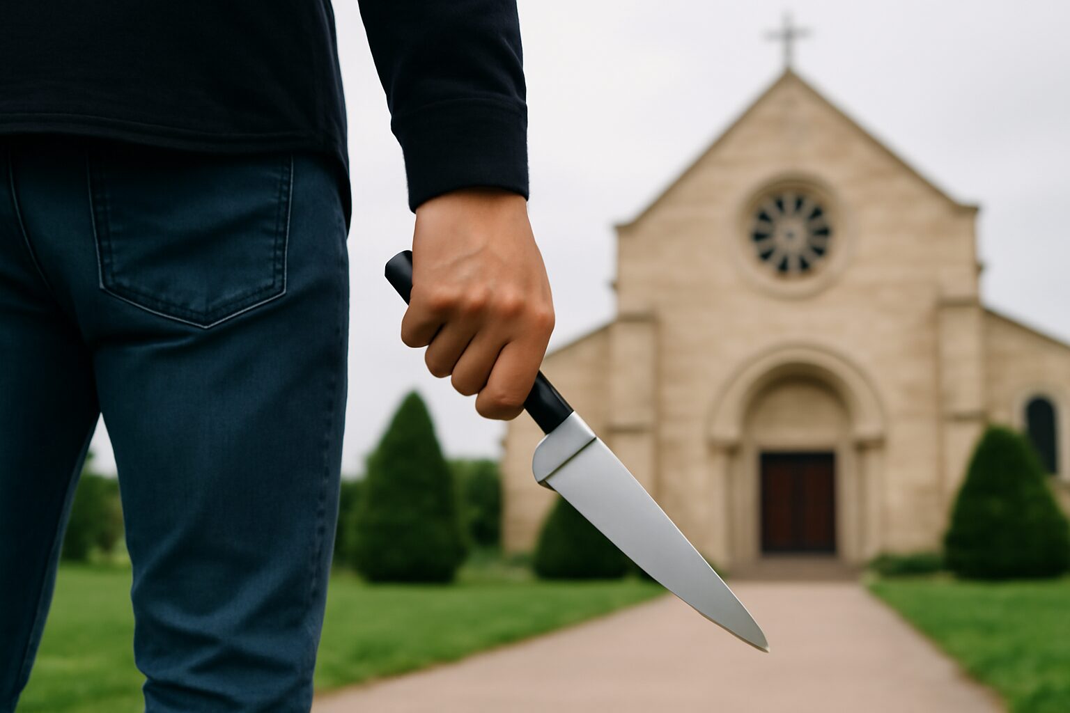 PRETE COLTELLO CHIESA