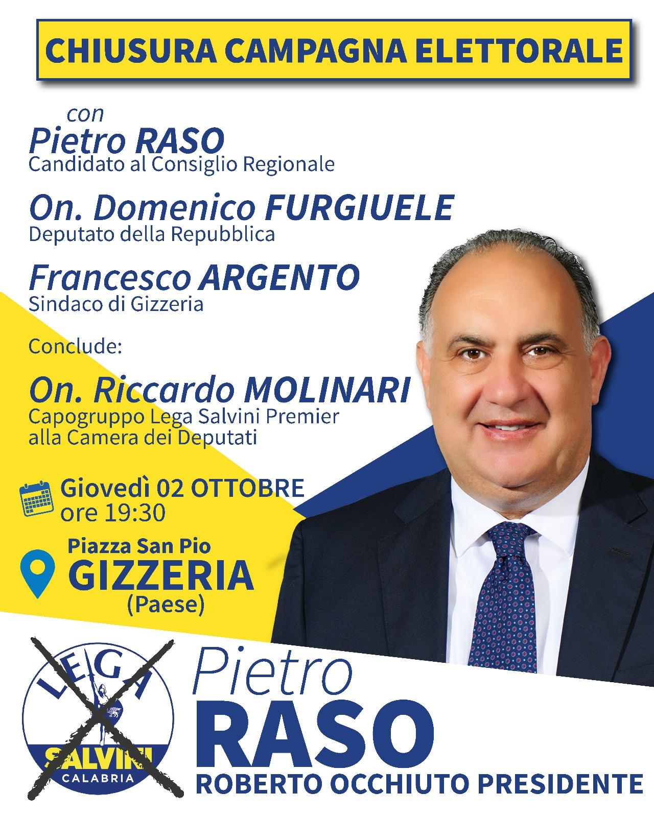 Pietro Raso chiusura campagna elettorale