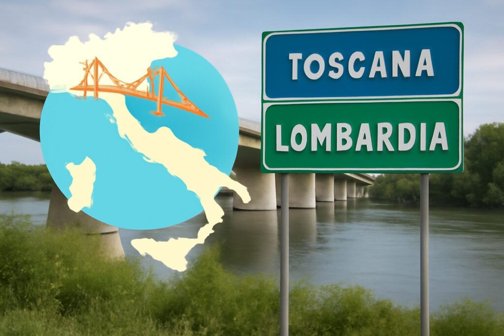 Ponte tra toscana e lombardia