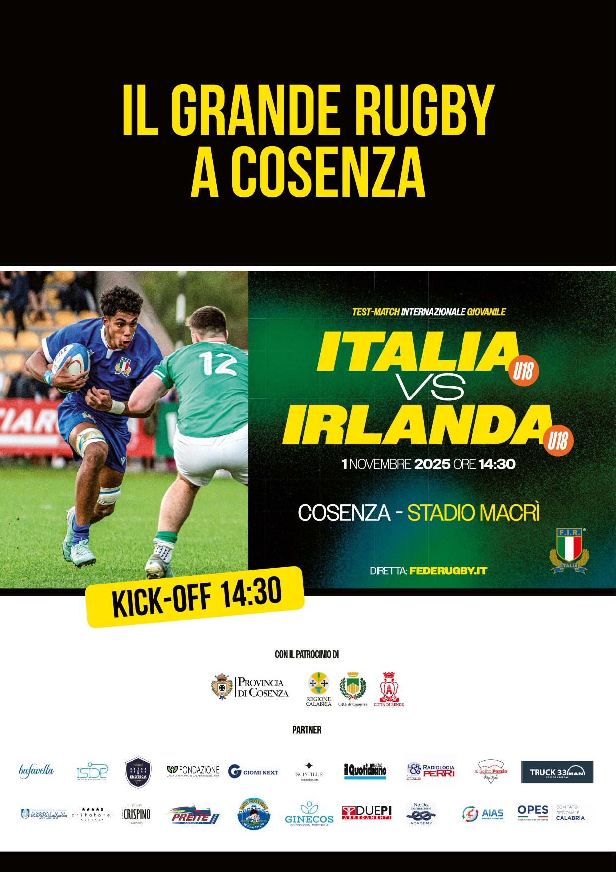 Rugby Italia-Irlanda U18