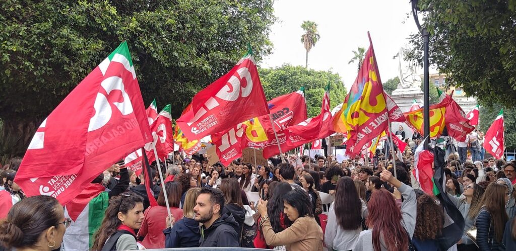 Sciopero generale Manifestazione ProPal Reggio Calabria